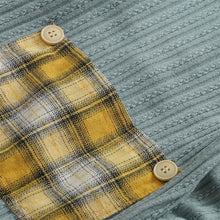 Load image into Gallery viewer, Plaid Patch Onesies