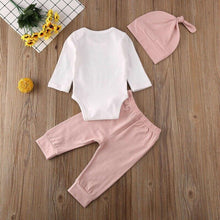 Load image into Gallery viewer, Baby Girls And So The Adventure Begins Pink Outfit