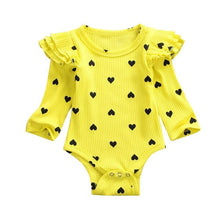 Load image into Gallery viewer, Ruffled Heart Onesies