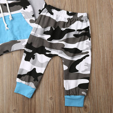 Load image into Gallery viewer, Baby Boy Camouflage Dinosaur Sweatsuit