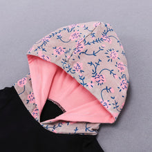 Load image into Gallery viewer, Pink Floral Hoodie Outfit