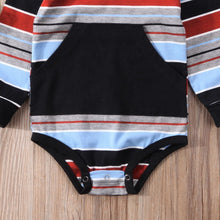 Load image into Gallery viewer, Striped Hoodie Romper