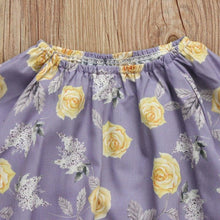 Load image into Gallery viewer, Floral Flare Sleeve Romper