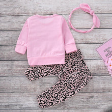Load image into Gallery viewer, Pink Team Mommy Leopard Print Outfit