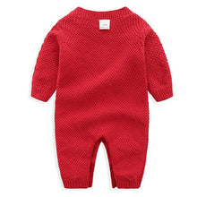 Load image into Gallery viewer, Knitted Romper with Hat (Multiple Colors)