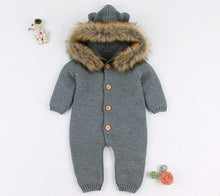 Load image into Gallery viewer, Knitted Fur Sweater Romper (Multiple Colors)