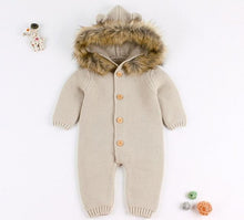 Load image into Gallery viewer, Knitted Fur Sweater Romper (Multiple Colors)