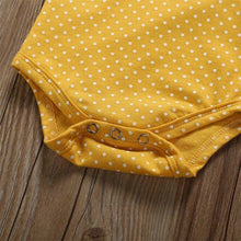 Load image into Gallery viewer, Polka Dot Romper Floral Bloomer Pants