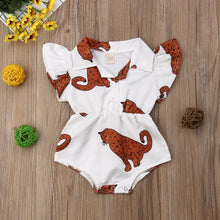 Load image into Gallery viewer, Cinched Ruffled Romper (Multiple Patterns)