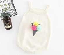Load image into Gallery viewer, Ice-Cream Knitted Romper