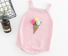 Load image into Gallery viewer, Ice-Cream Knitted Romper