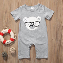 Load image into Gallery viewer, Hipster Bear Romper