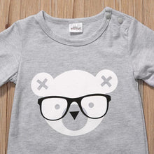 Load image into Gallery viewer, Hipster Bear Romper