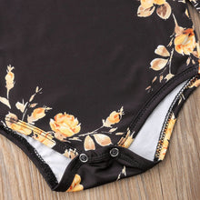 Load image into Gallery viewer, Off Shoulder Long Sleeve Flower Romper + Leg Warmers