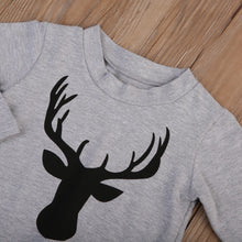 Load image into Gallery viewer, Deer Sweatshirt Camouflage Pants Beanie Hat Outfit