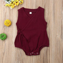 Load image into Gallery viewer, Vintage Lace Up Romper