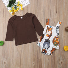 Load image into Gallery viewer, Animal Overall Romper Outfit