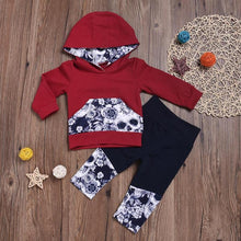 Load image into Gallery viewer, Hooded Floral Skull & Pants Set