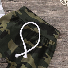 Load image into Gallery viewer, Hooded Camo & Stripes Top & Pants Set