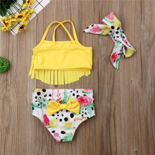 Load image into Gallery viewer, Tropical Tassel Swimsuit