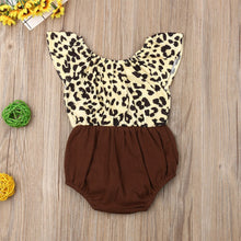 Load image into Gallery viewer, Lizzie Leopard Print Romper