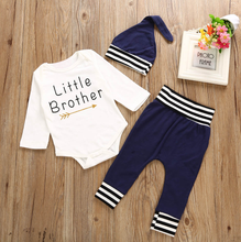 Load image into Gallery viewer, Little Brother Striped Outfit
