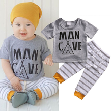 Load image into Gallery viewer, Man Cave Top Striped Pants Outfit
