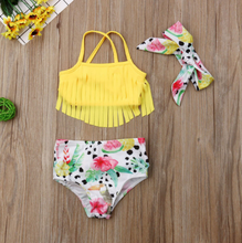 Load image into Gallery viewer, Tropical Tassel Swimsuit
