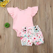 Load image into Gallery viewer, Pink Romper + Shorts
