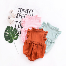 Load image into Gallery viewer, Ruffle Romper (Multiple Colors)

