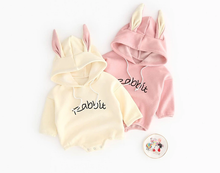 Load image into Gallery viewer, Rabbit Hooded Romper
