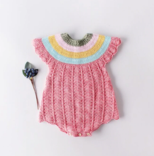 Load image into Gallery viewer, Striped Knitted Romper
