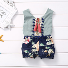 Load image into Gallery viewer, Lace Front Floral Romper
