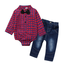 Load image into Gallery viewer, Plaid Shirt + Jeans
