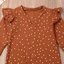 Load image into Gallery viewer, Polka Dot Ruffle Onesie
