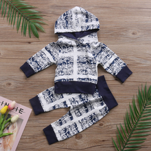 Load image into Gallery viewer, Navy Hoodie Pants Outfit
