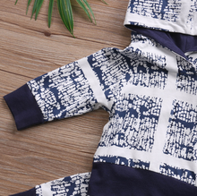 Load image into Gallery viewer, Navy Hoodie Pants Outfit
