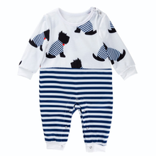 Load image into Gallery viewer, Striped Dog Romper
