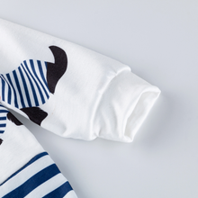 Load image into Gallery viewer, Striped Dog Romper
