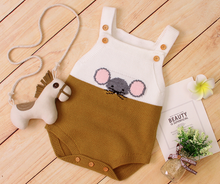 Load image into Gallery viewer, Knitted Mouse Romper
