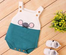Load image into Gallery viewer, Knitted Mouse Romper
