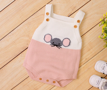 Load image into Gallery viewer, Knitted Mouse Romper

