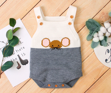 Load image into Gallery viewer, Knitted Mouse Romper
