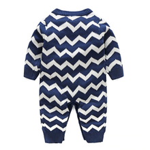 Load image into Gallery viewer, Chevron Knitted Romper (2 Colors)
