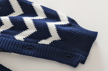 Load image into Gallery viewer, Chevron Knitted Romper (2 Colors)
