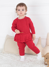 Load image into Gallery viewer, Knitted Heart Skirt Romper (2 Colors)
