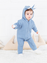 Load image into Gallery viewer, Rabbit Ear Knitted Romper

