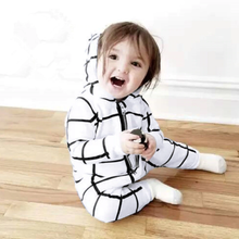 Load image into Gallery viewer, Hooded Plaid Onesie
