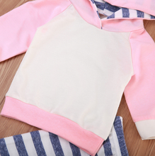 Load image into Gallery viewer, Girls Striped Winter Outfit
