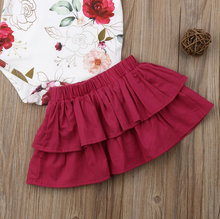 Load image into Gallery viewer, Floral Romper Tutu Skirt Outfit (2 Colors)
